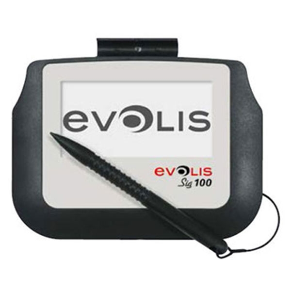 Evolis SIG100 er en underskriftscanner med monokrom touch skærm, som bruger berøringsfølsom teknologi. Med dens glatte overflade fanges den perfekte signatur hurtigt og nemt.  Skærmstørrelse: 95 x 47 mm. Køb den hos RD Data