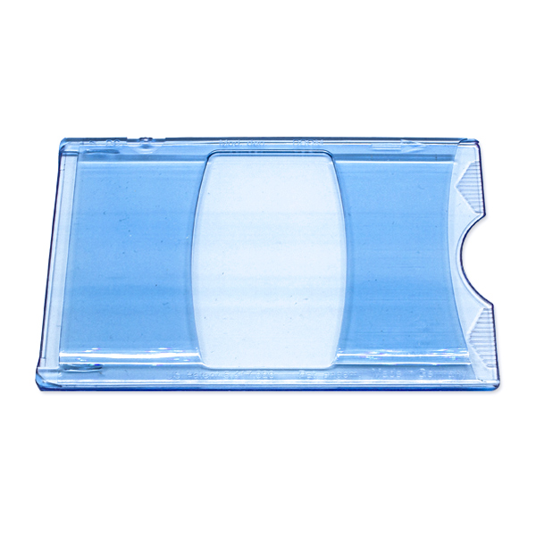Etui hård plast, blå transparent