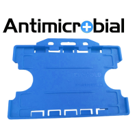 Antibakteriel kortholder til 2 kort, blå