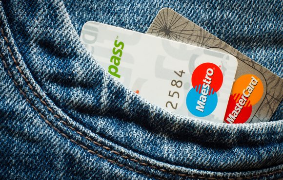GDANSK, POLAND - 16 APRIL 2014. Credit cards with paypass technology. PayPass technology is added to the proximity card issued by an organization MasterCard